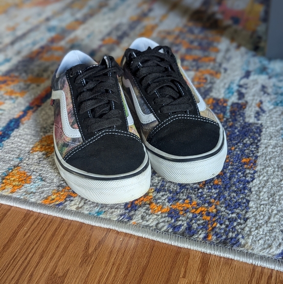 Vans Skate Old Skool Tie Dye Terry Black Multi Canvas - Picture 2 of 8